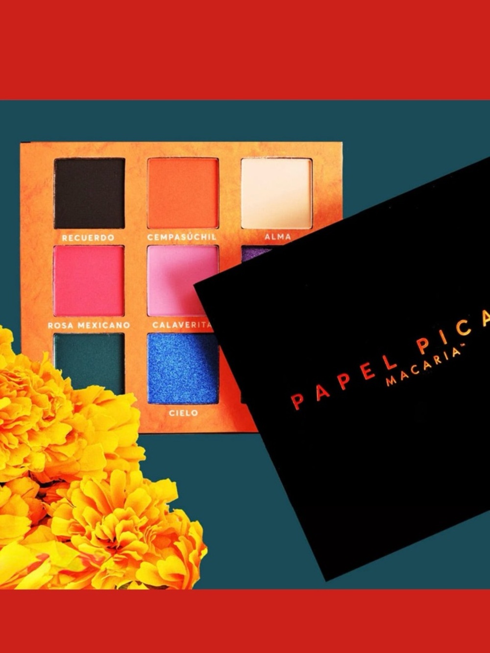 Macaria Papel Picado Multicolor 9-Shade eyeshadow Palette